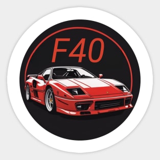 Ferrari F40 legendary design Sticker